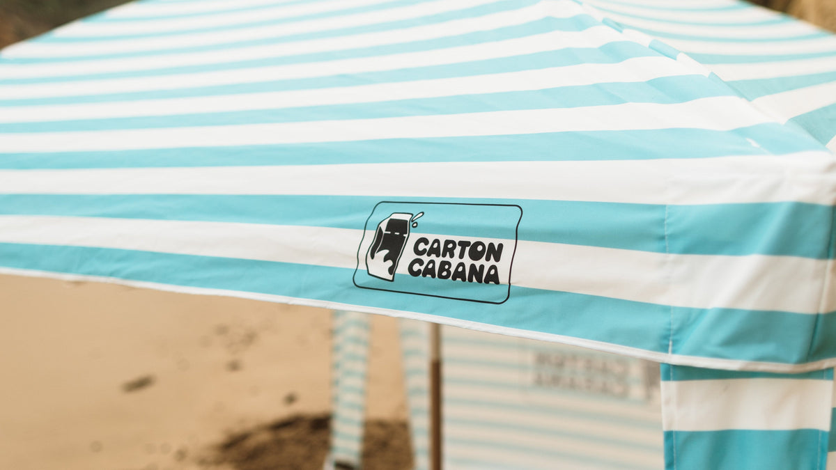 Sky Cabana shading a day at the beach