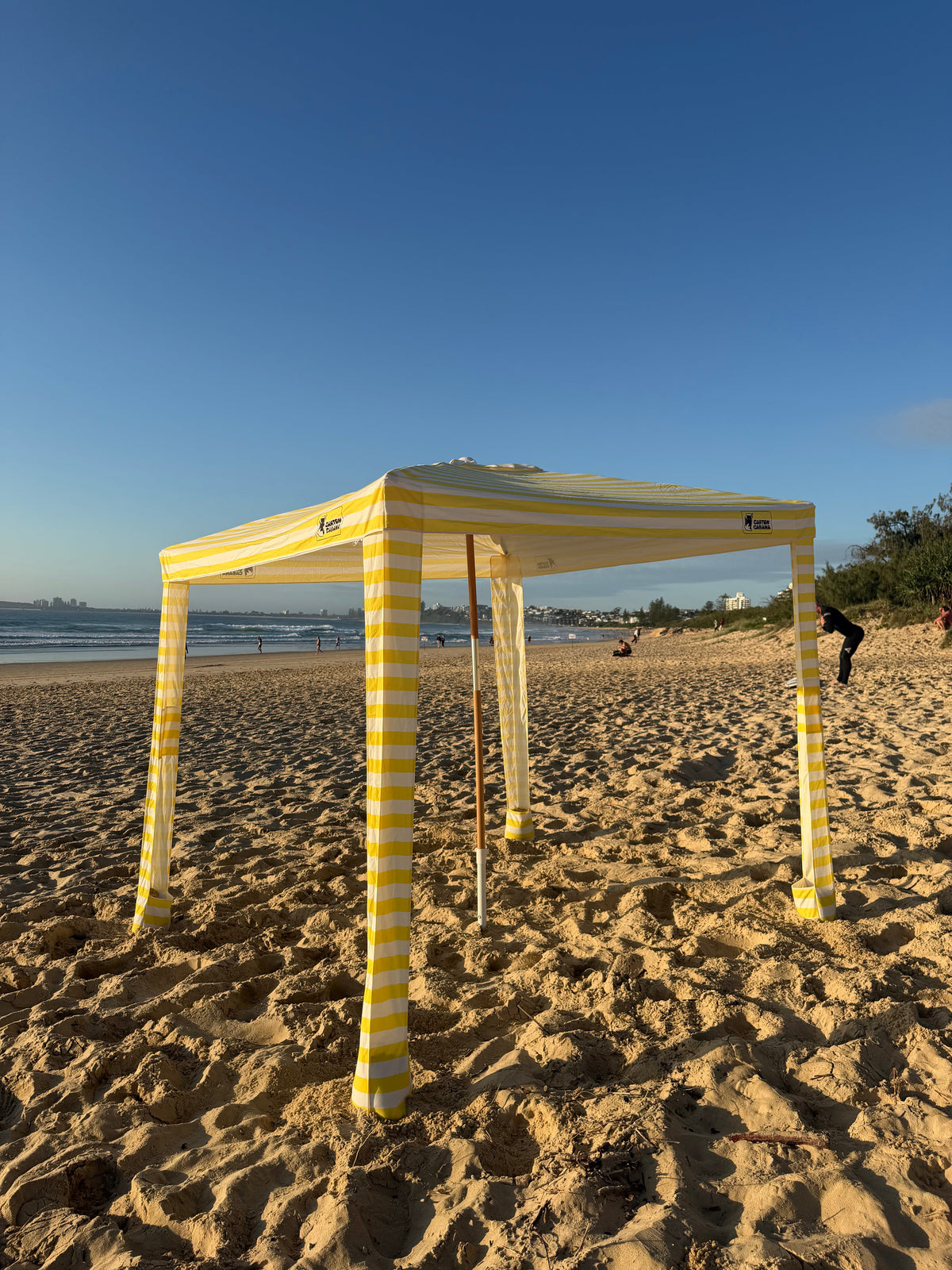 Dune Cabana on the beach at sunset